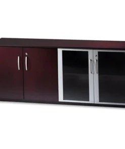 Safco Vlc 2Wood &2Glass Door Mah