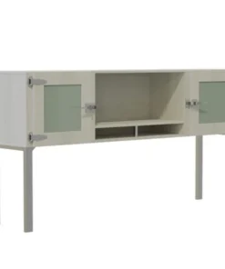 Safco Mirella 66 Hutch With Glass Do, MRHG66WAH
