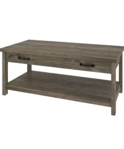 Bestar Isida 44W Coffee Table, Brown Oak
