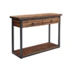 Alaterre Furniture Claremont 43"L Rustic Wood Console Table with Two Drawers and Low Shelf