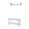 Alaterre Furniture Coventry 36"W Coat Hook with Bench Hall Tree Set