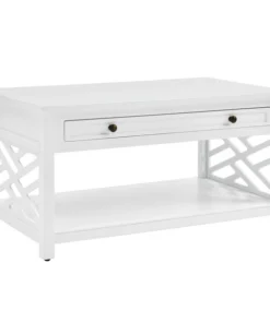 Alaterre Furniture Coventry 36"W Wood Coffee Table with 1-Drawer