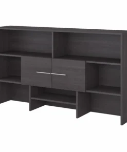 Bush Business Furniture Office 500 72W Desk Hutch in Storm Gray