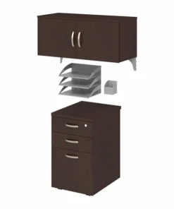 Bush Business Furniture Office in an Hour Storage and Accessory Kit in Mocha Cherry