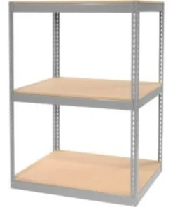 Global Equipment Record Storage Rack Without Boxes 42"W x 30"D x 60"H - Gray