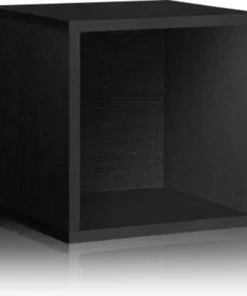 Way Basics Stackable Large Storage Cube, Black