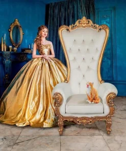 Design Toscano Contessa Stylish Baroque Throne Chair