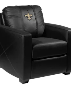 Dreamseat Silver Club Chair with New Orleans Saints Primary Logo