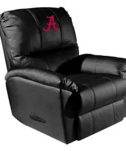 Dreamseat Freedom Rocker Recliner with Alabama Crimson Tide Red A Logo