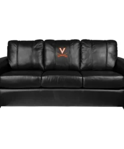 Dreamseat Silver Sofa with Virginia Cavaliers Primary Logo