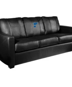 Dreamseat Silver Sofa with St. Louis Blues Logo