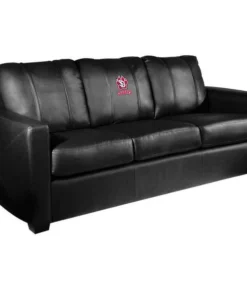 Dreamseat Silver Sofa with South Dakota Coyote Paw Logo