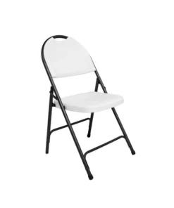 Living Accents Folding Chair Wht Blw Md