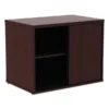 Alera Open Office Low Storage Cab Cred, 29.5w x 19 1/8d x 22 7/8h, Mahogany
