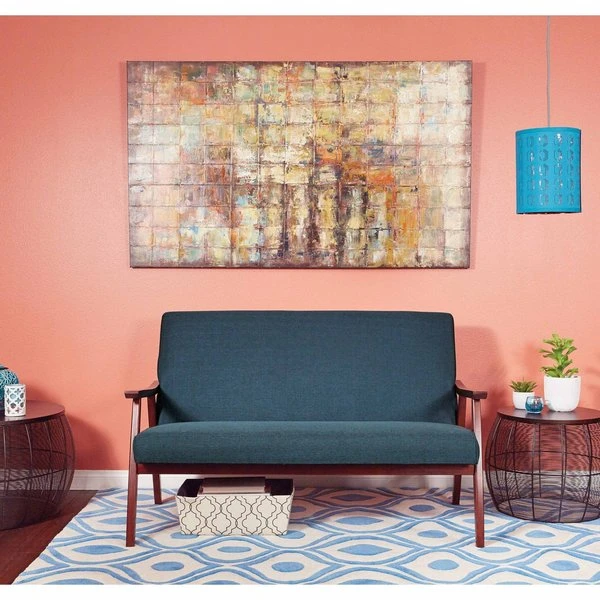 Ave 6 Davis Loveseat, Klein, Otter Fabric, 29" x 32" - Image 3