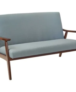 Ave 6 Davis Loveseat, Klein, Sea Fabric, 29" x 32"