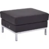 Ave 6 Ottoman, 24" x 17-1/4", Upholstery Color: Black