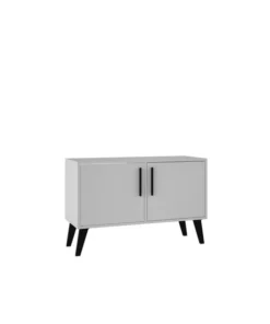 Manhattan Comfort Amsterdam Double Side Table 2.0 With 3 S