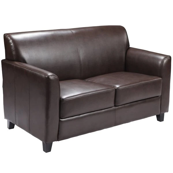 Flash Furniture Loveseat, 29" x 32-1/4", Upholstery Color: Brown - Image 2