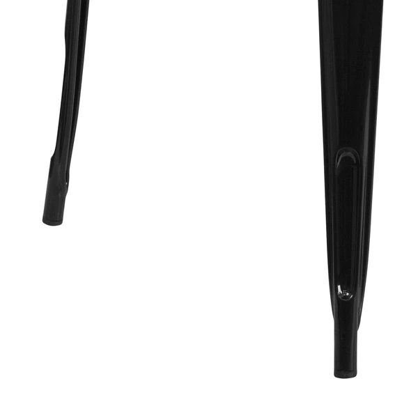 Flash Furniture Square 31.5" W, 31.5" L, 29.5" H, Metal Top, Black - Image 8