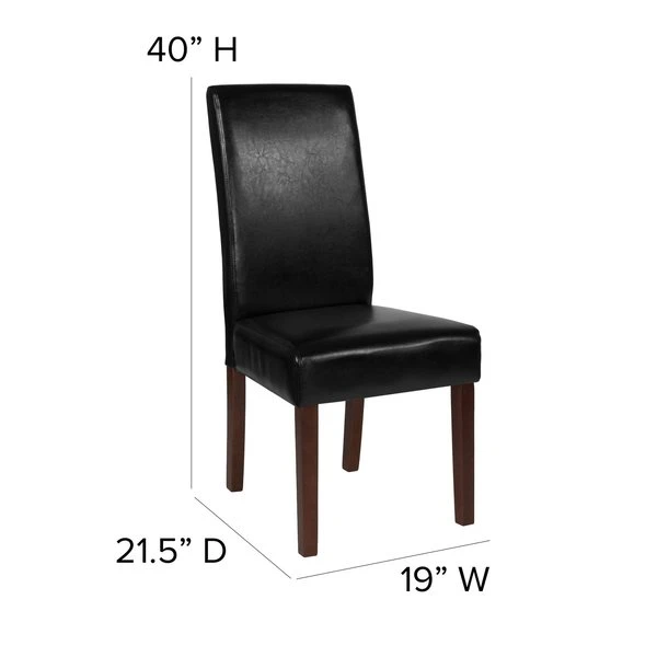 Flash Furniture Accent Chair, 21-1/2" x 40", Upholstery Color: Black - Image 5