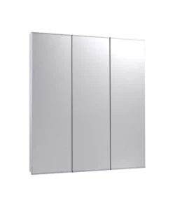 Ketcham 24" x 30" Fully Recessed Stainless Steel Trim TriView Medicine Cabinet