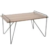 Lumisource Loft Coffee Table in Walnut and Black