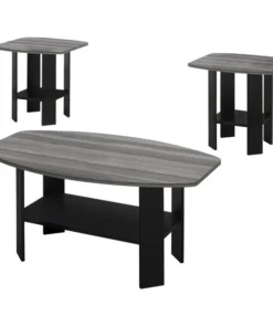 Monarch Specialties Dining Table - 36"X 48" / Grey / Chrome Metal