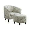 Monarch Specialties Accent Chair, 2Pcs Set, Vintage French Fabric