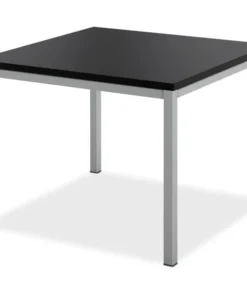 Hon Corner Table, Metal Leg, 17.6"x23.6"x23.6", Black