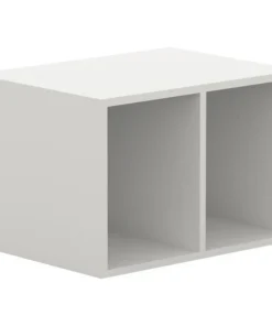 Lorell White Double Cubby Storage Base Adder Unit
