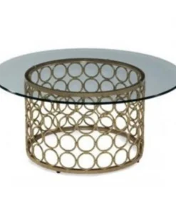 Bassett Miror Co Inc Bassett Mirror T2789-120TEC Carnaby Round Cocktail Table