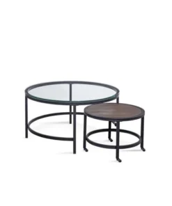 Bassett Miror Co Inc Bassett Mirror 6880-LR-120 34 x 34 x 18 in. Living Room Sandhurst Cocktail Coffee Table - Round