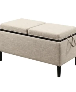 Highboy Designs for Comfort Magnolia Storage Ottoman with Trays