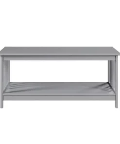Convenience Concepts 203382GY Mission Coffee Table - Gray