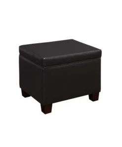 Convenience Concepts 161343ES Designs4Comfort Madison Storage Ottoman; Espresso - 21.75 x 18.5 x 17.75 in.