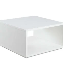 Convenience Concepts 111239W Northfield Admiral Square Coffee Table; White - 31.50 x 31.50 in. x 18 in.