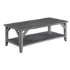 Convenience Concepts 121282WGY Winston Coffee Table; Weathered Gray - 47.25 x 23.25 x 16.5 in.
