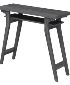 Convenience Concepts 121549WGY 36 x 11.5 x 30 in. Newport Lynda Console Table; Weathered Gray