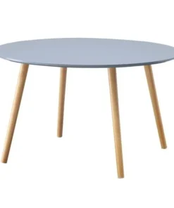 Convenience Concepts 203482GY Oslo Round Coffee Table; Gray