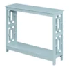 Convenience Concepts 203299SF Town Square Console Table with Shelf; Sea Foam