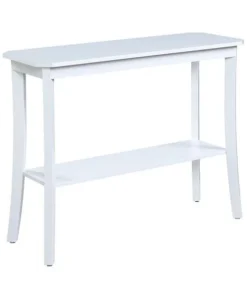 Designs2Go 7103099W Baja Console Table; White - 38 x 14 x 30 in.