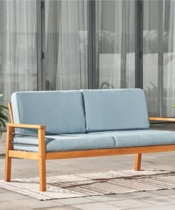 Vifah V1916 60 x 31 x 29 in. Gloucester Contemporary Patio Wood 2-Seater Sofa