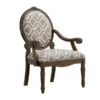 Madison Park FPF18-0442 Brentwood Exposed Wood Arm Chair; Grey