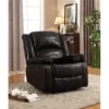 Betterbeds Samantha Bonded Leather Glider Recliner; Black Color