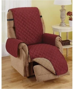 212 Main 702622 Recliner Furniture Protector; Wine & Mocha