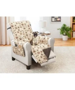 212 Main 703001 Recliner Furniture Protector; Woof Pet Print