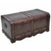 Onlinegymshop.Com Online Gym Shop CB18972 Vintage Wooden Treasure Chest Coffee Table; Brown - Large