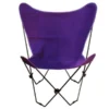 Algoma Net Company 405302 Butterfly Chair and Cover Combination with Black Frame - Purple