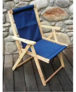Blue Ridge Chair Works DFCH05WN Highlands Deck Chair - Navy